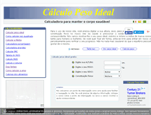 Tablet Screenshot of calcularopesoideal.com